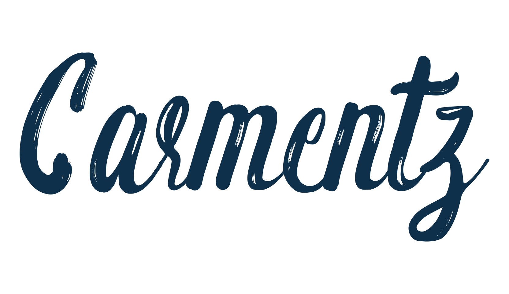 Carmentz, brush font preview