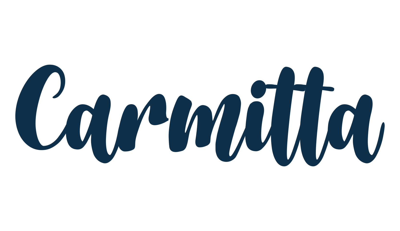 Carmitta, script calligraphy fancy decorative font preview