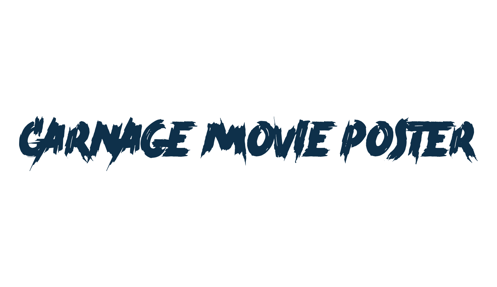 Carnage Movie Poster, holiday halloween fancy decorative horror font preview