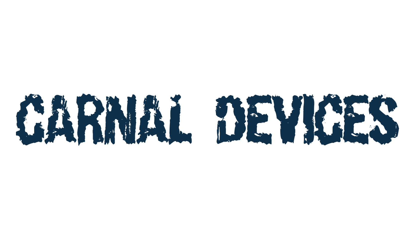 Carnal Devices, halloween font preview