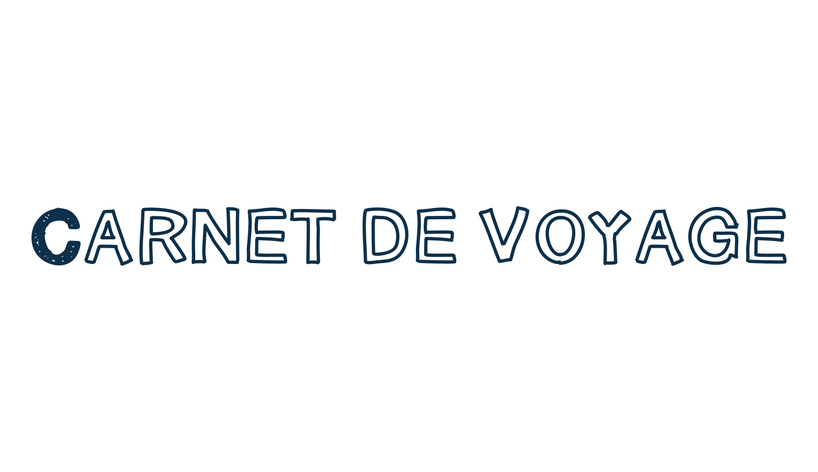 Carnet de voyage, fancy decorative font preview