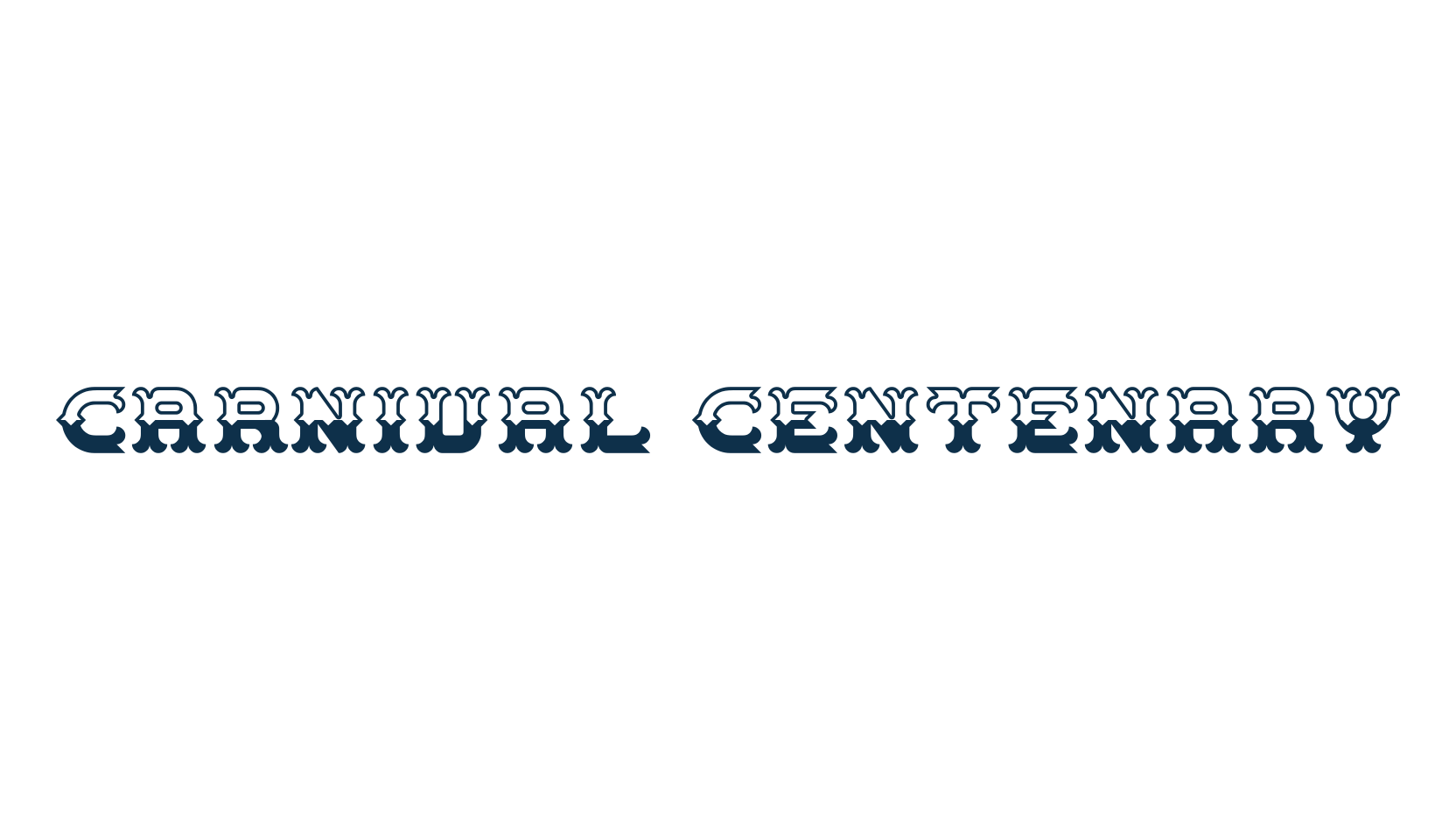 Carnival Centenary, fancy retro decorative font preview