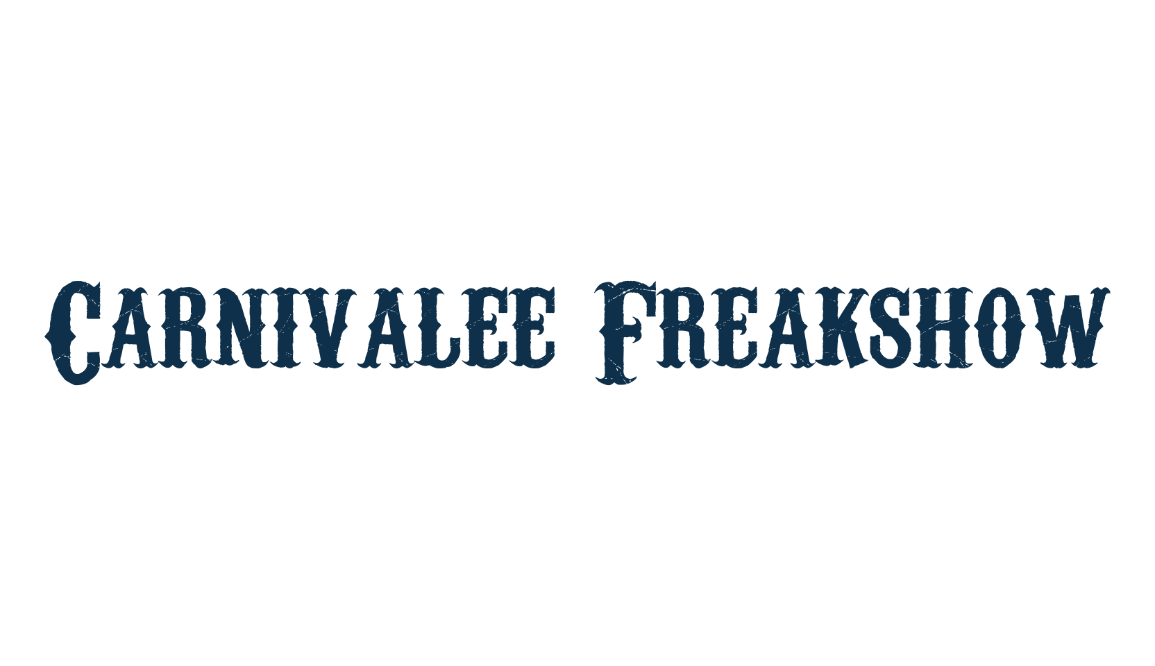 Carnivalee Freakshow, fancy western decorative font preview