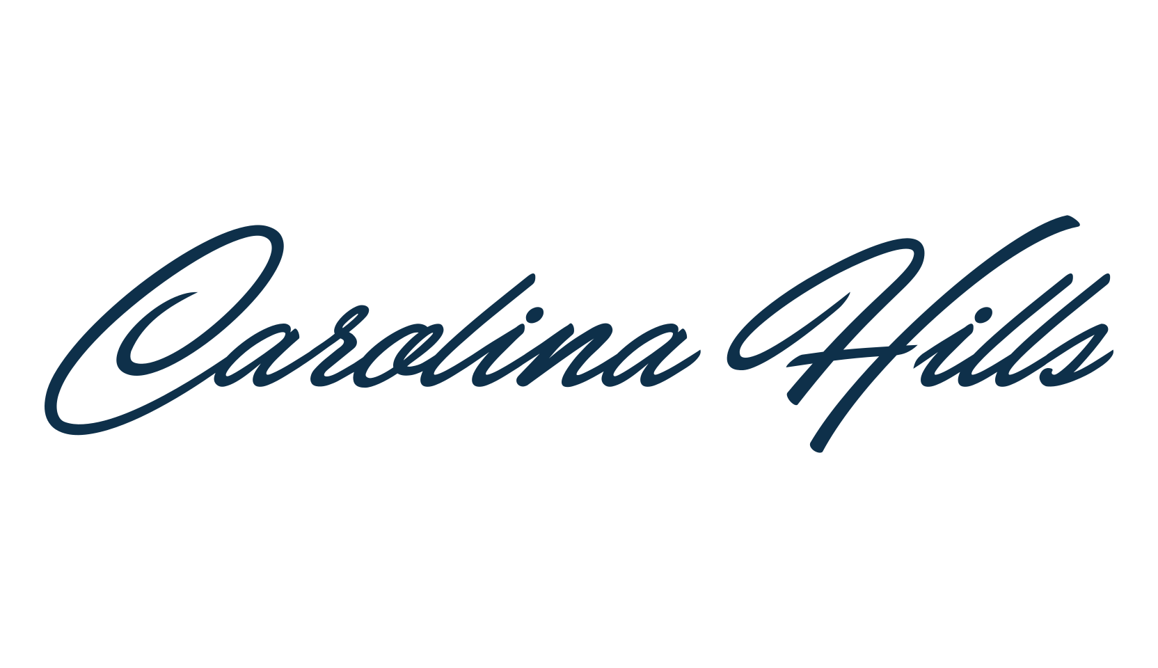 Carolina Hills, calligraphy font preview