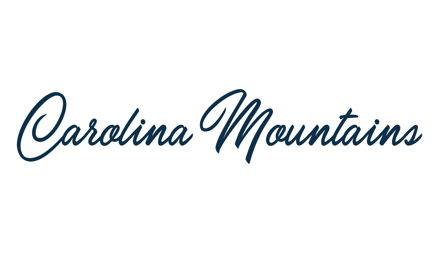 Carolina Mountains, calligraphy font preview