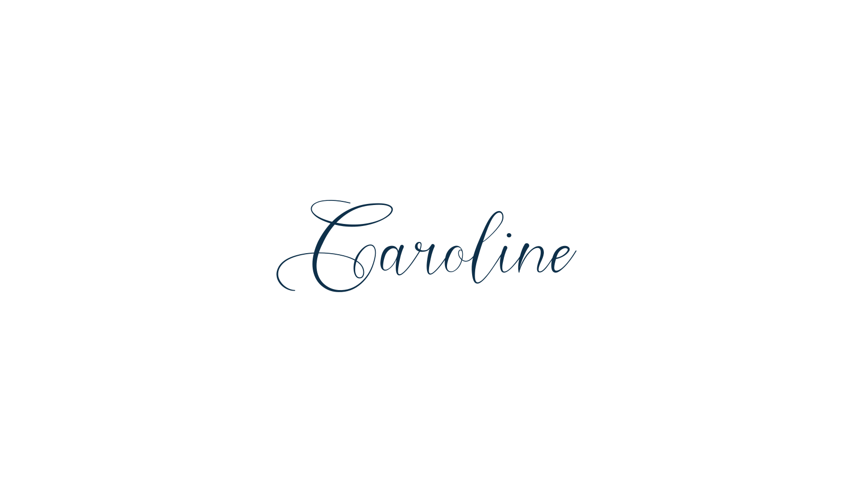 Caroline (caroline-3), calligraphy font preview