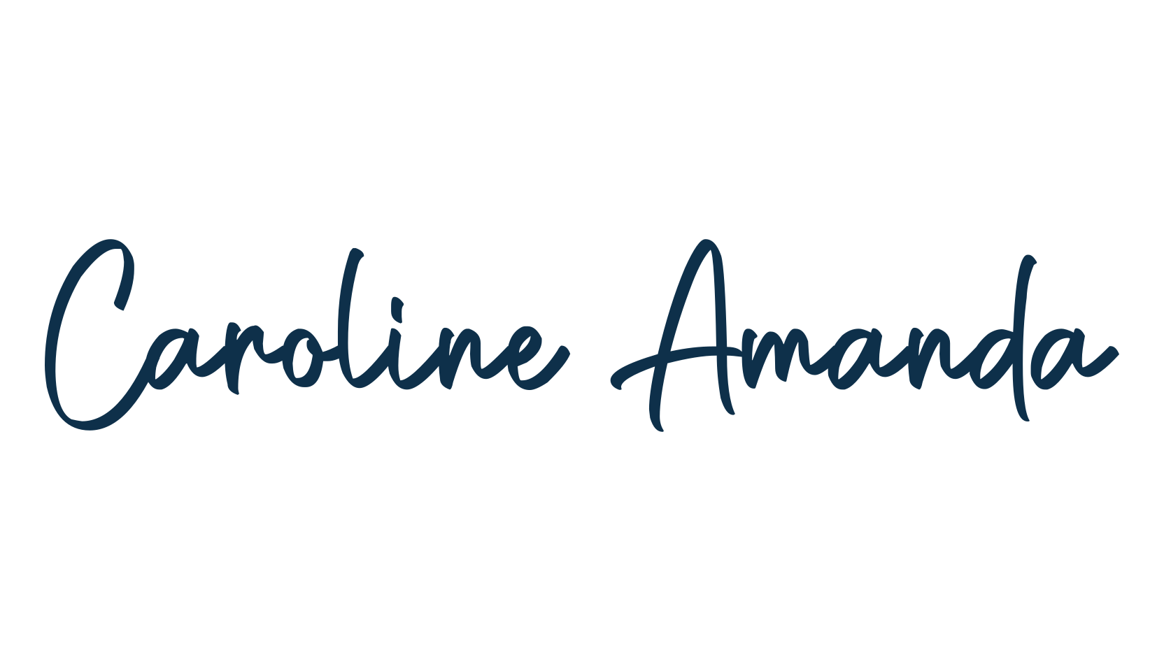 Caroline Amanda, script handwritten fancy decorative calligraphy font preview