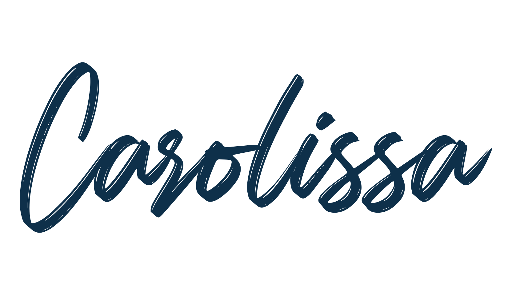 Carolissa, brush font preview