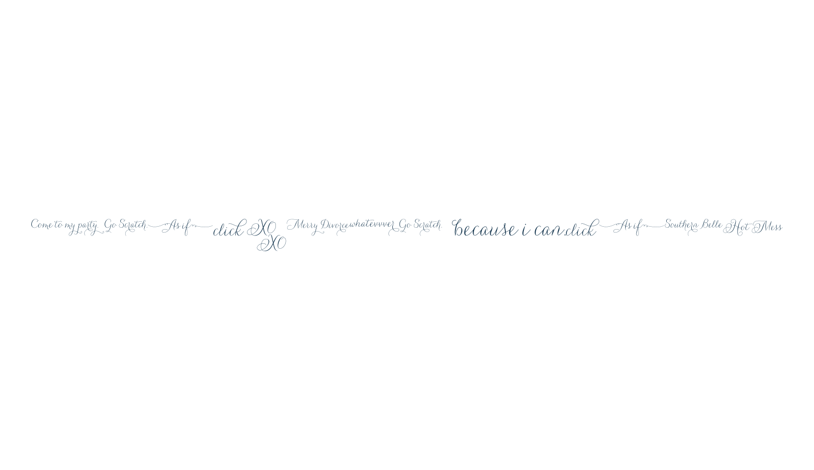Carolyna Words, fancy decorative font preview
