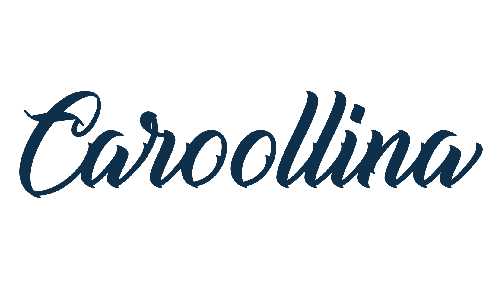 Caroollina, script calligraphy fancy decorative font preview