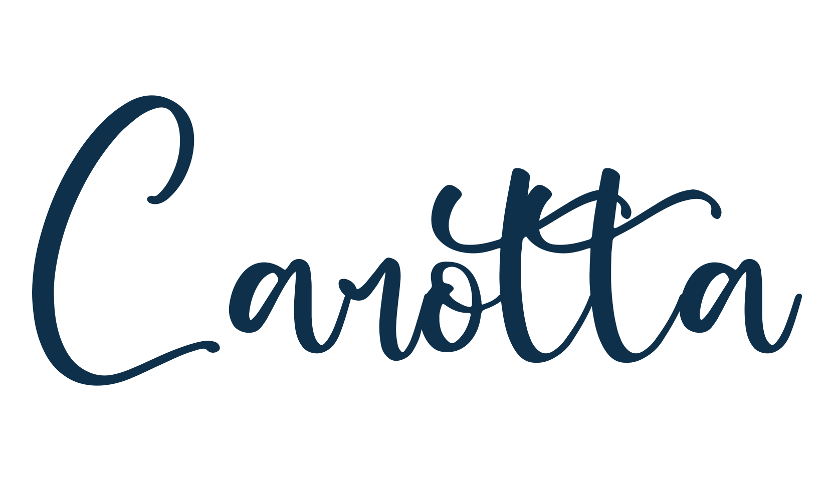 Carotta, script handwritten fancy decorative calligraphy font preview