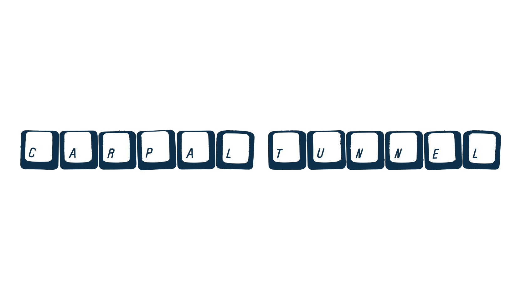 Carpal Tunnel, decorative font preview