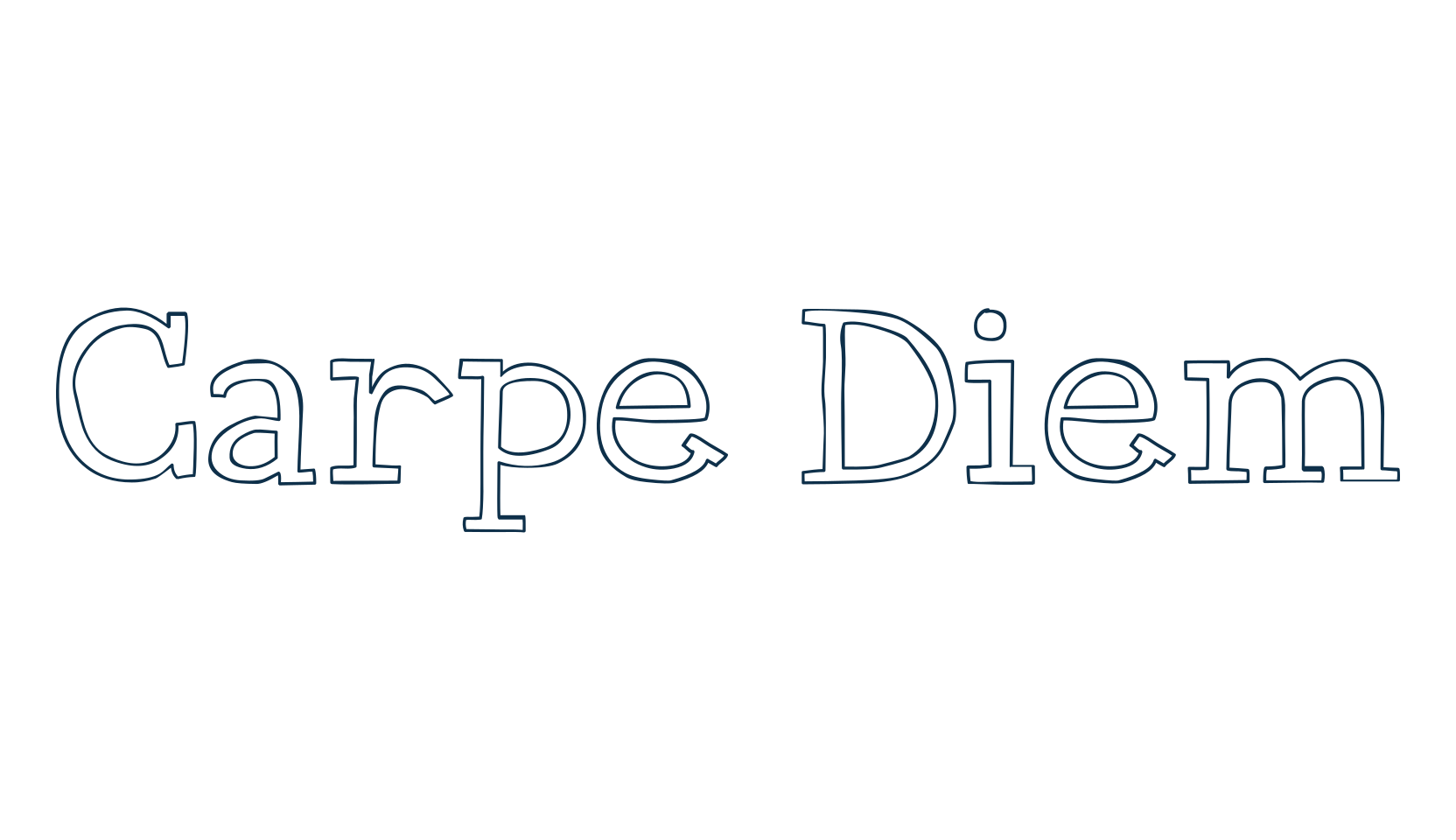 Carpe Diem, various font preview