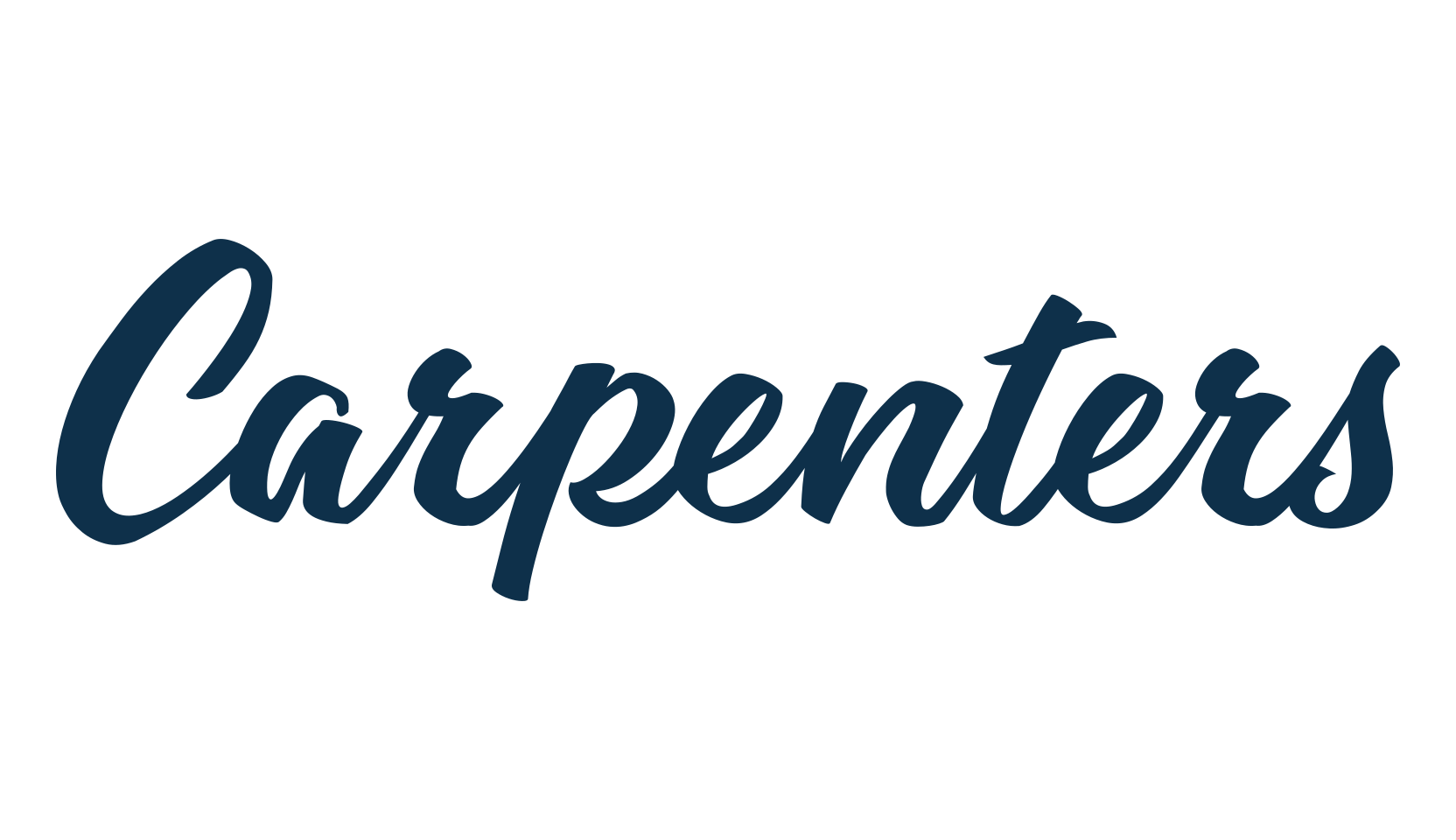 Carpenters, script brush fancy decorative calligraphy font preview