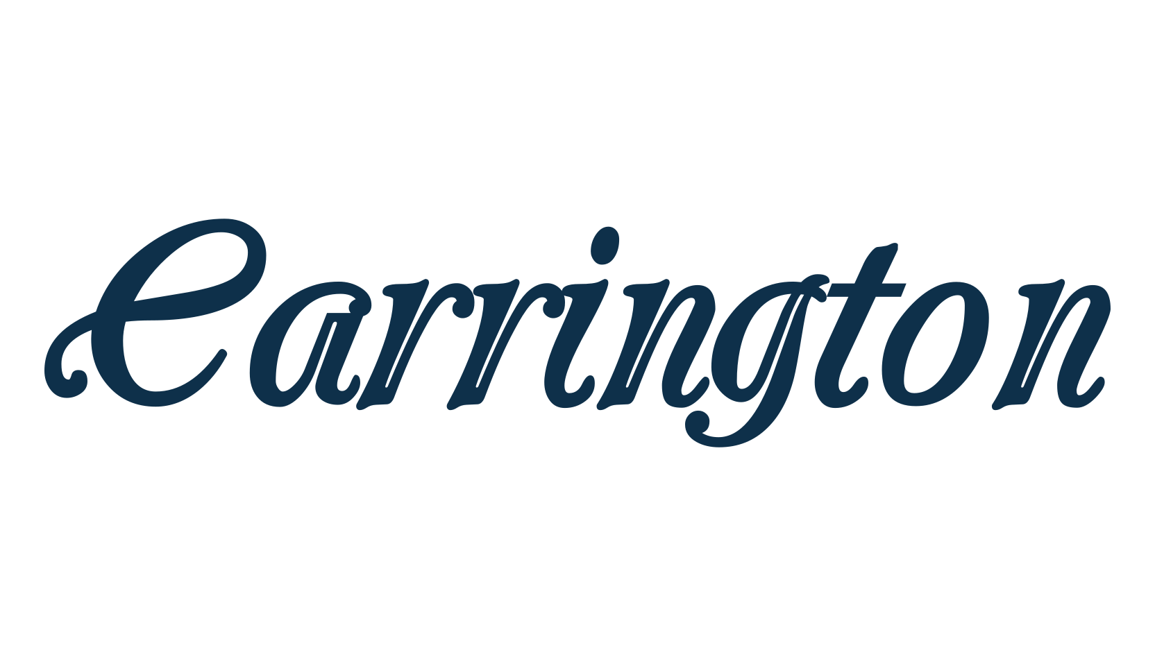 Carrington, retro font preview