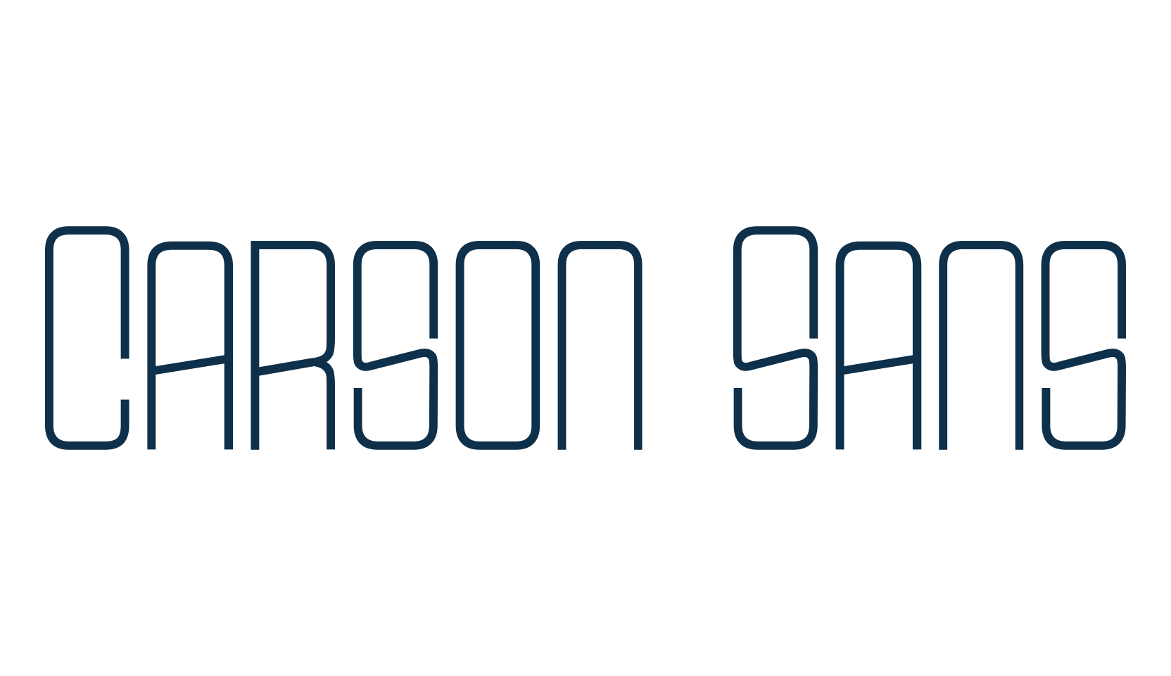 Carson Sans, fancy retro decorative font preview