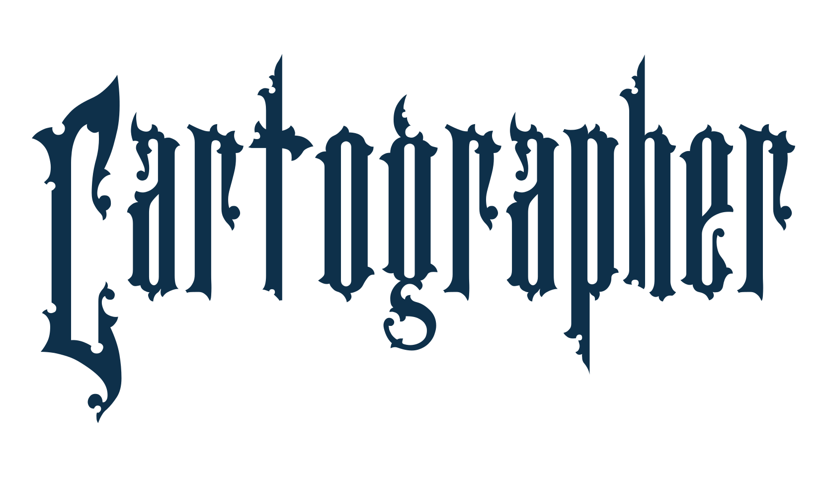 Cartographer, gothic medieval font preview