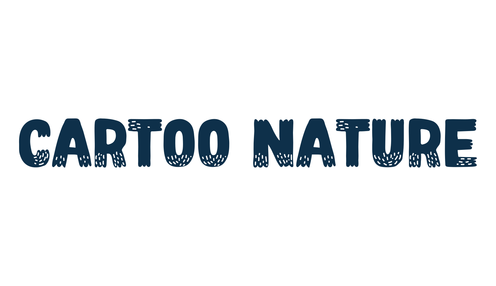 Cartoo Nature, decorative font preview