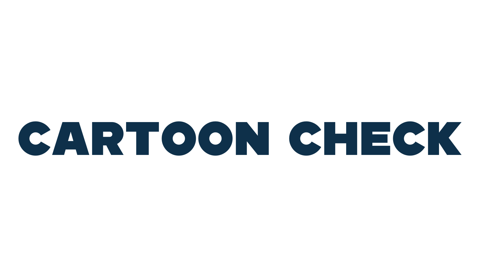 Cartoon Check, basic sans serif font preview