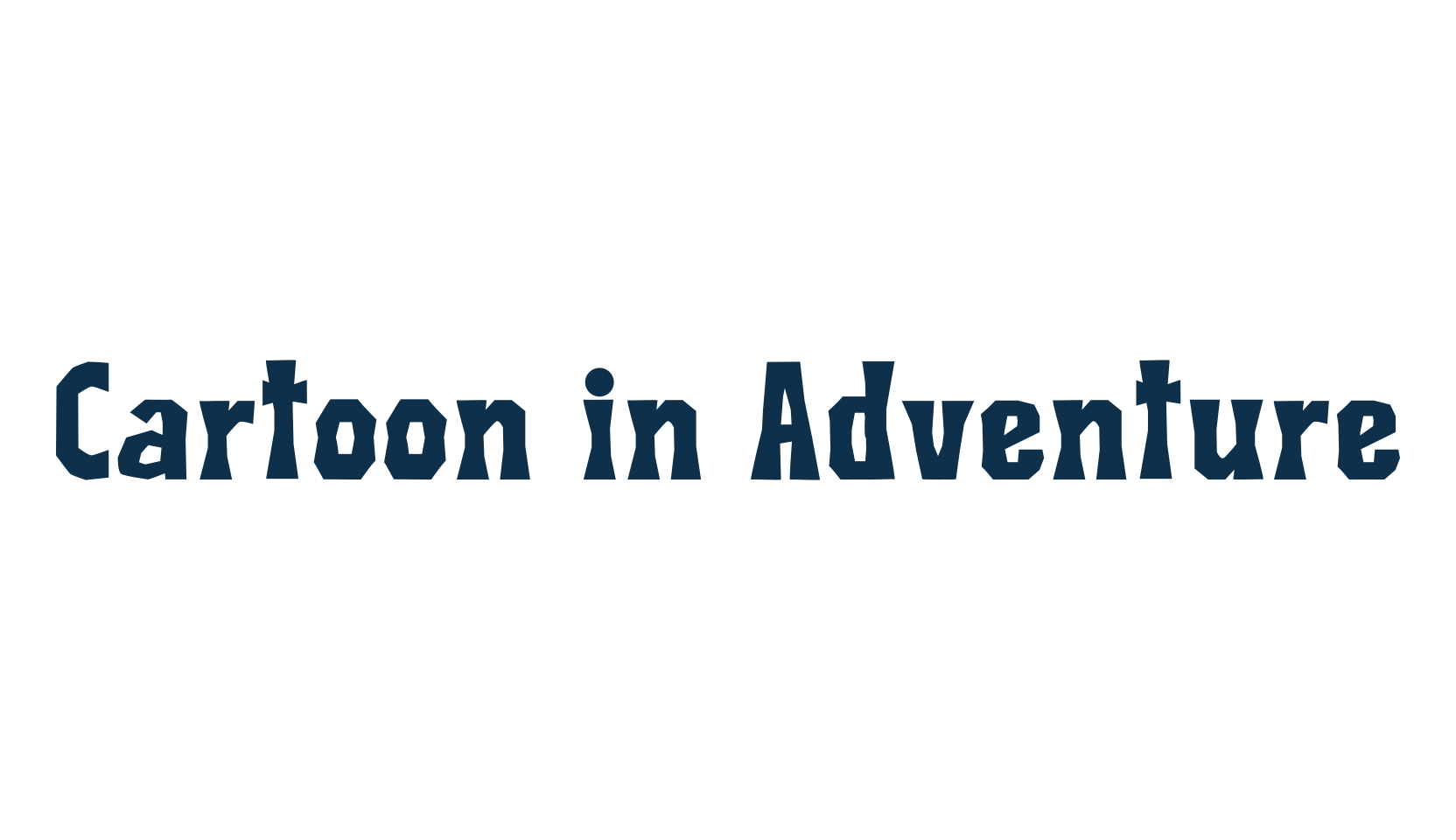 Cartoon in Adventure, fancy various decorative font preview