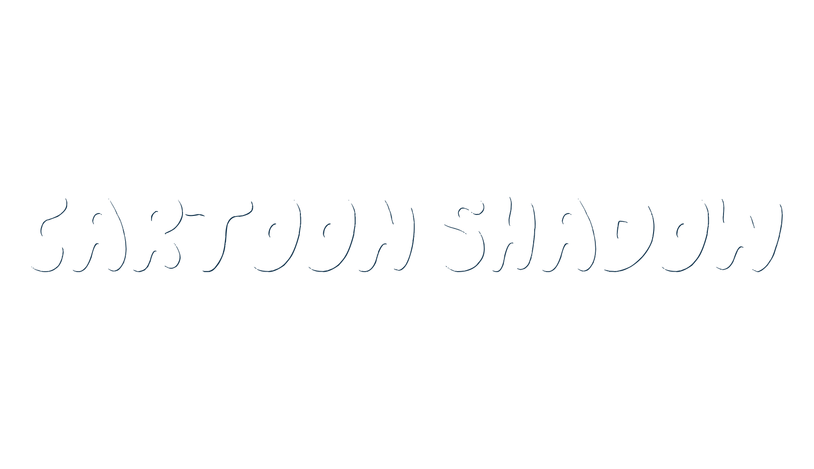 Cartoon Shadow, fancy cartoon decorative font preview