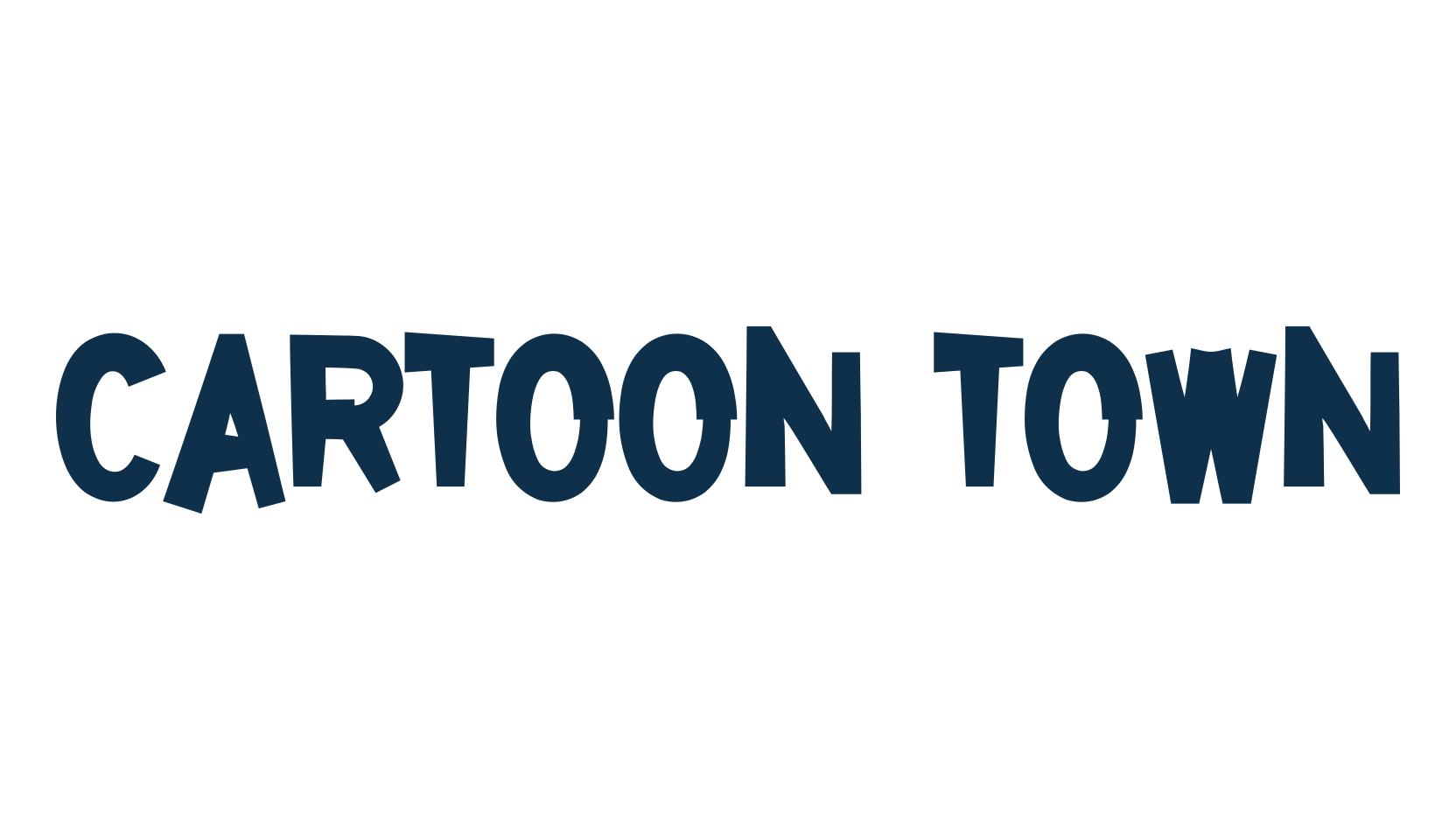 Cartoon Town, cartoon font preview