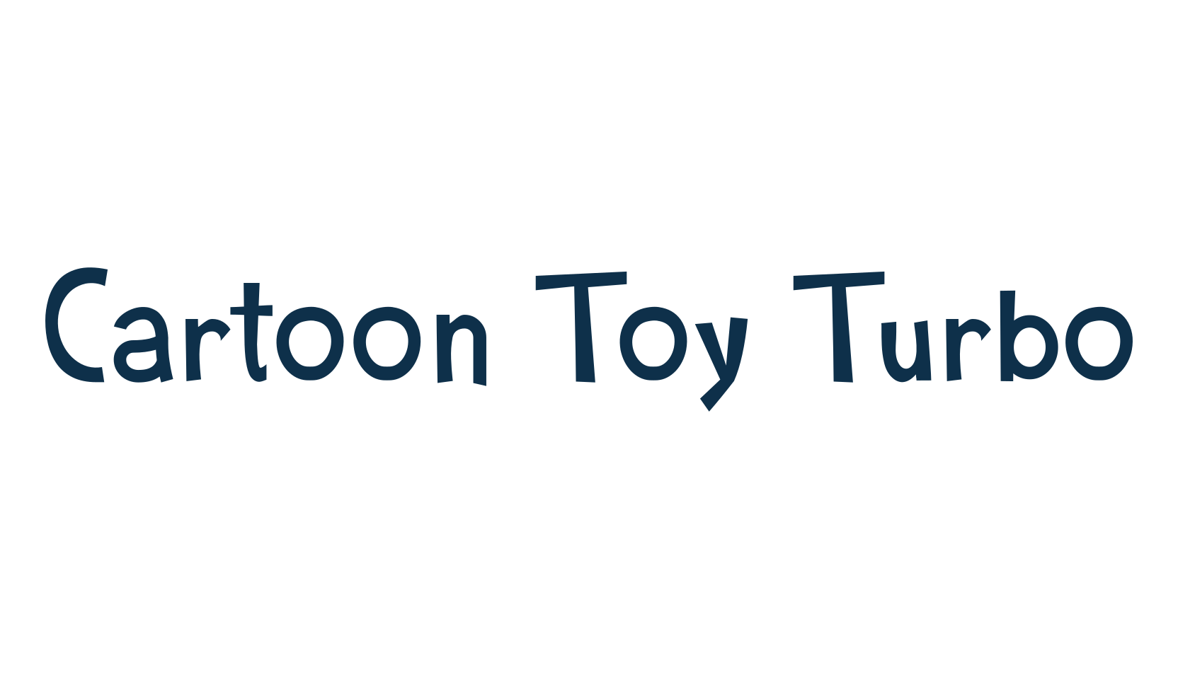 Cartoon Toy Turbo, cartoon font preview