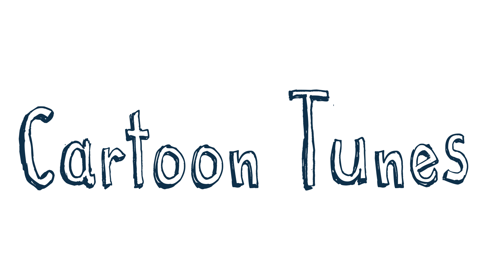 Cartoon Tunes, cartoon font preview