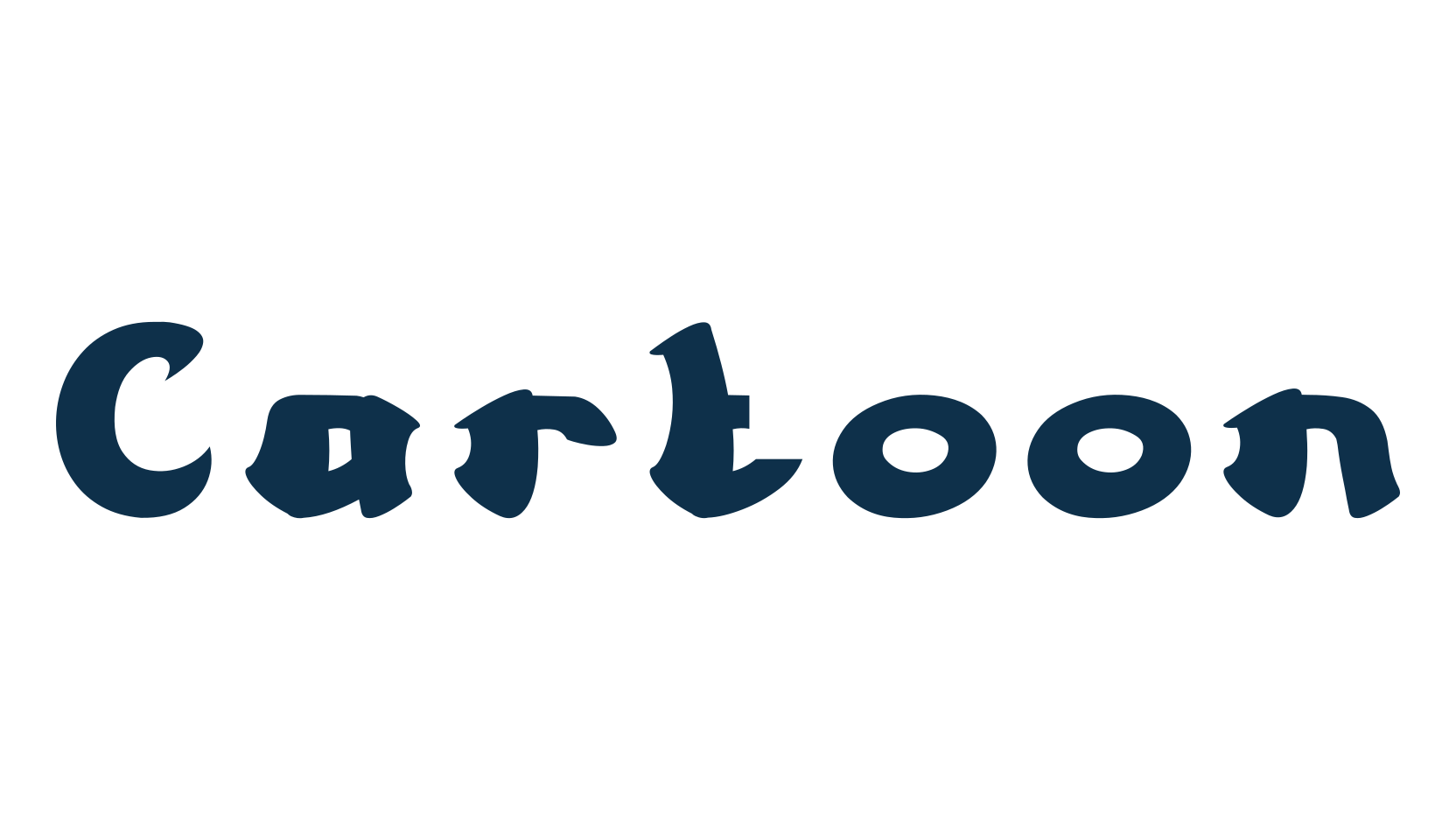 Cartoon (cartoon2), fancy various decorative font preview