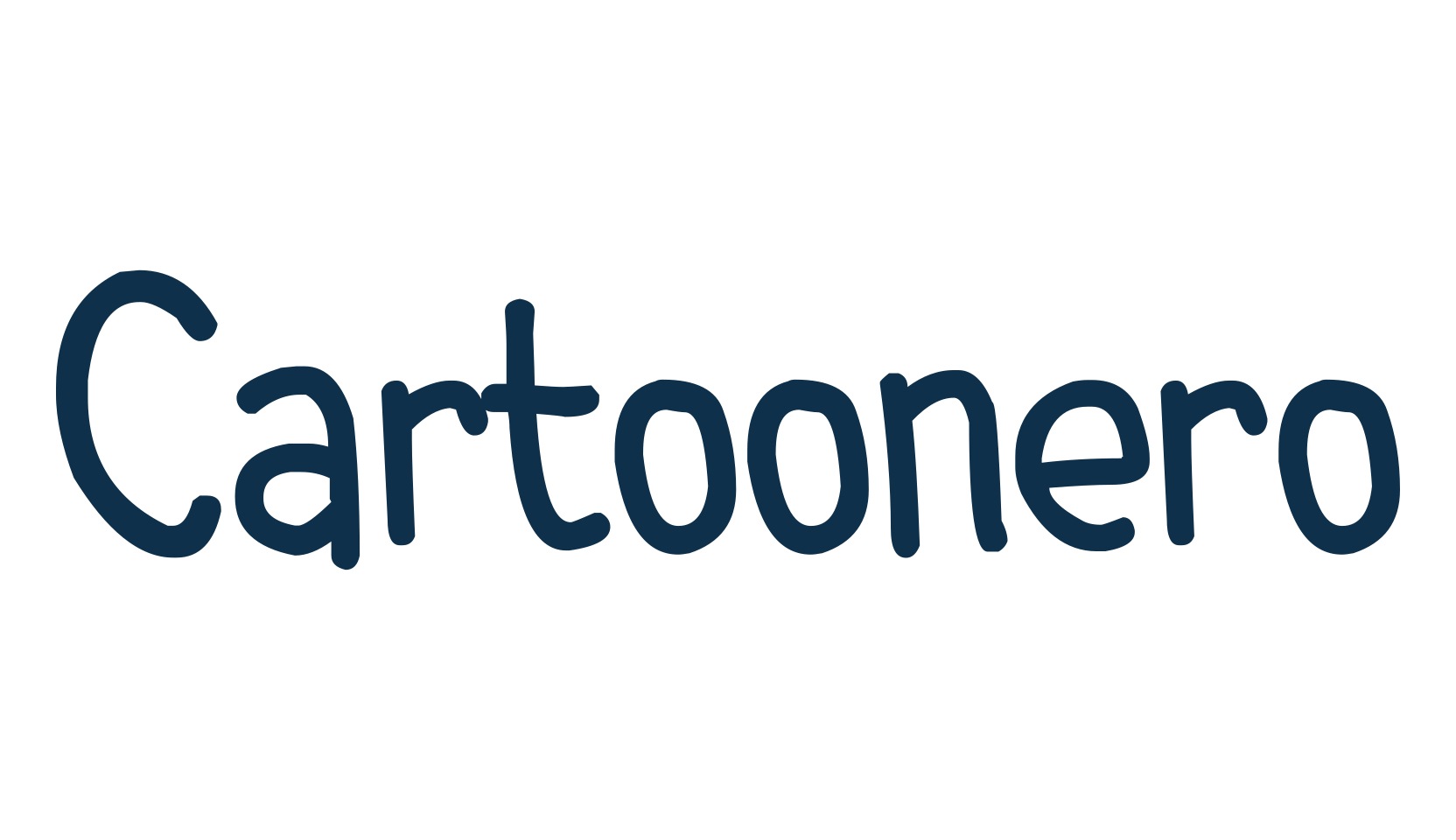 Cartoonero, fancy cartoon decorative comic font preview