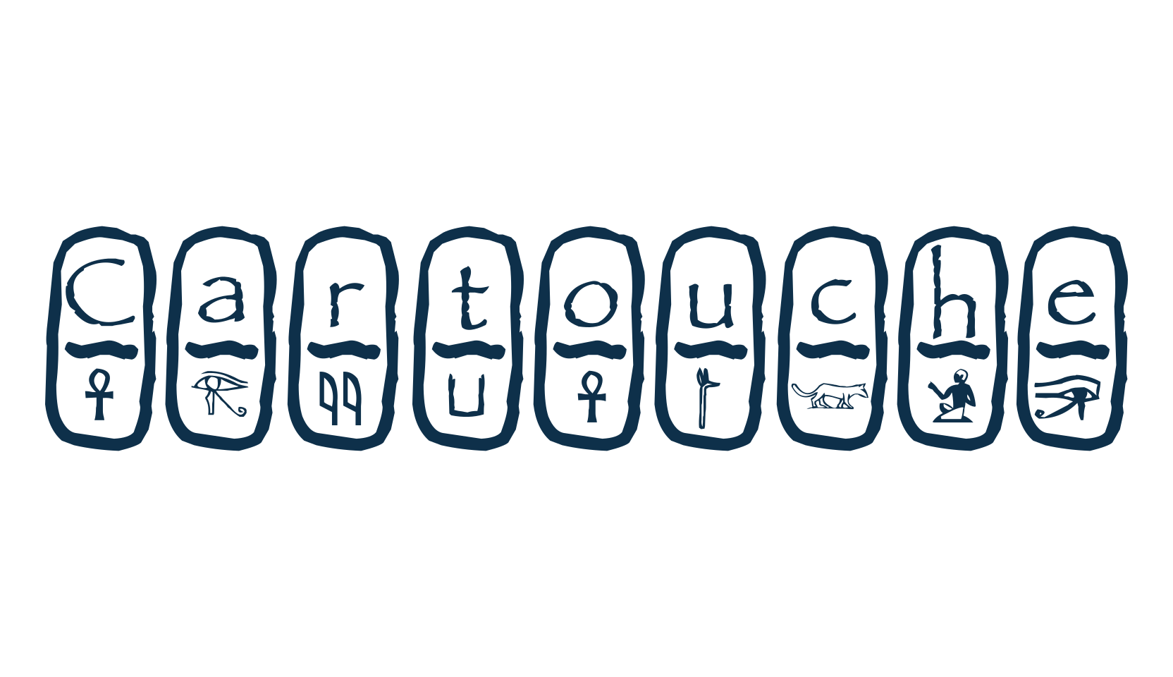 Cartouche, display market font preview