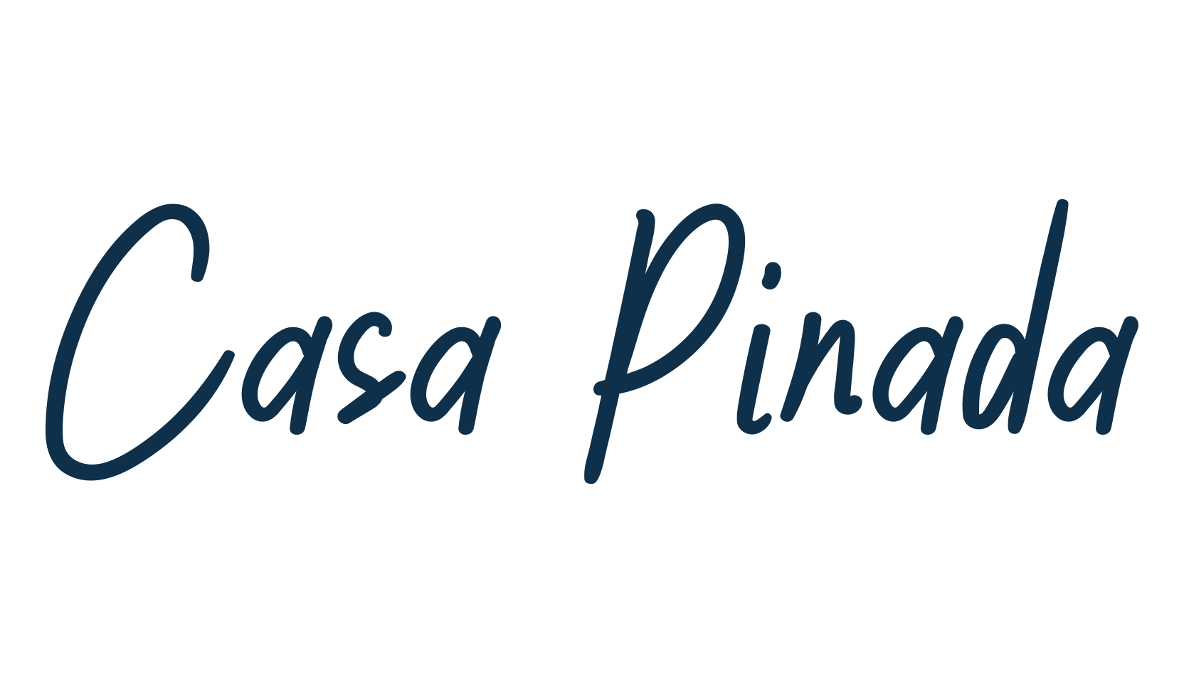 Casa Pinada, script handwritten fancy decorative calligraphy font preview