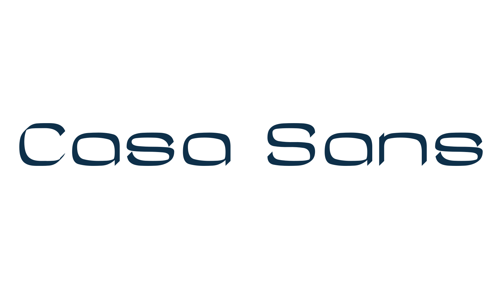 Casa Sans, fancy various basic font preview