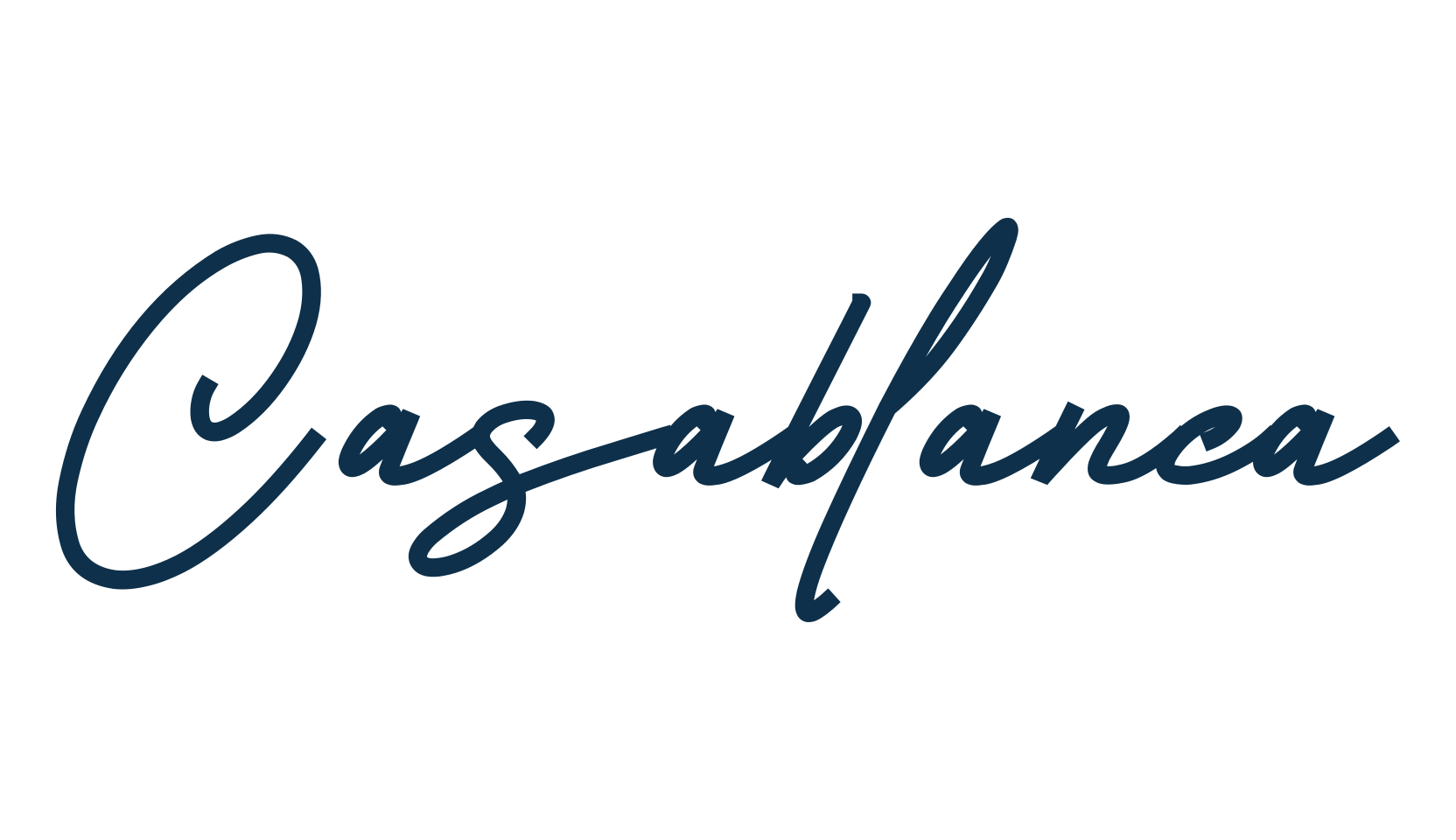Casablanca, handwriting font preview