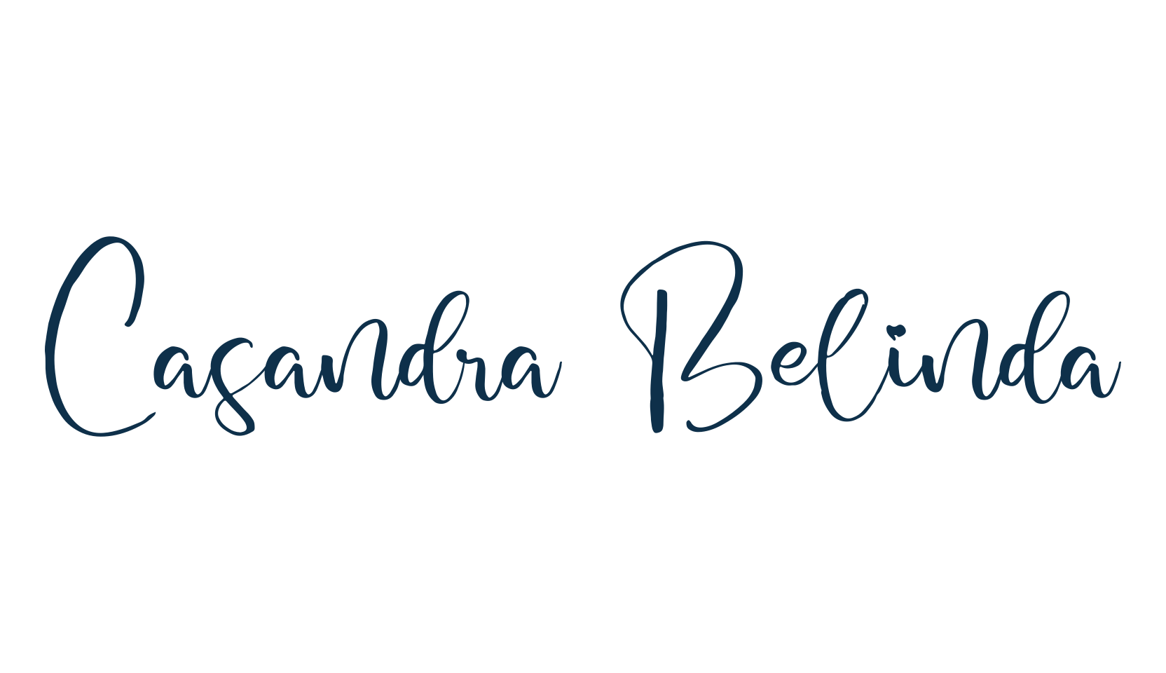 Casandra Belinda, script handwritten fancy decorative calligraphy font preview