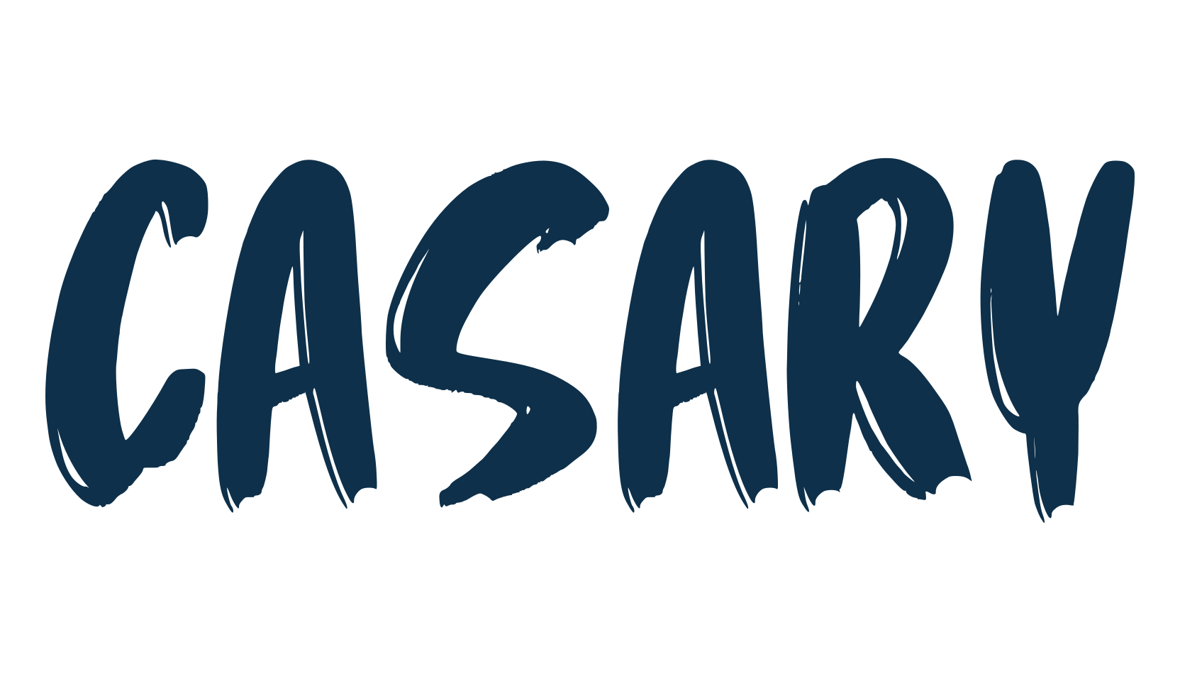 Casary, brush font preview