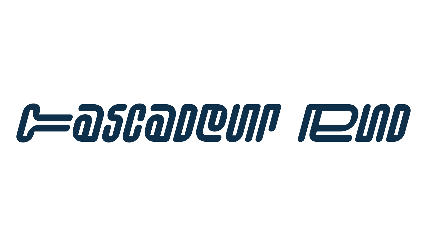 Cascadeur Rnd, sci-fi font preview