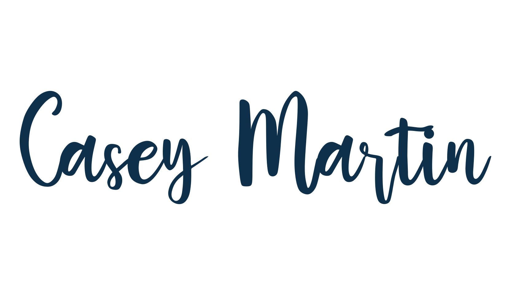 Casey Martin, handwriting font preview