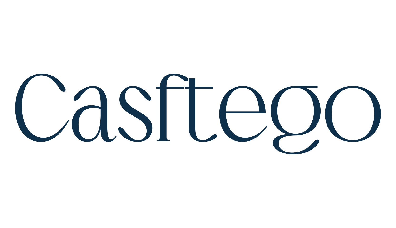 Casftego, serif font preview