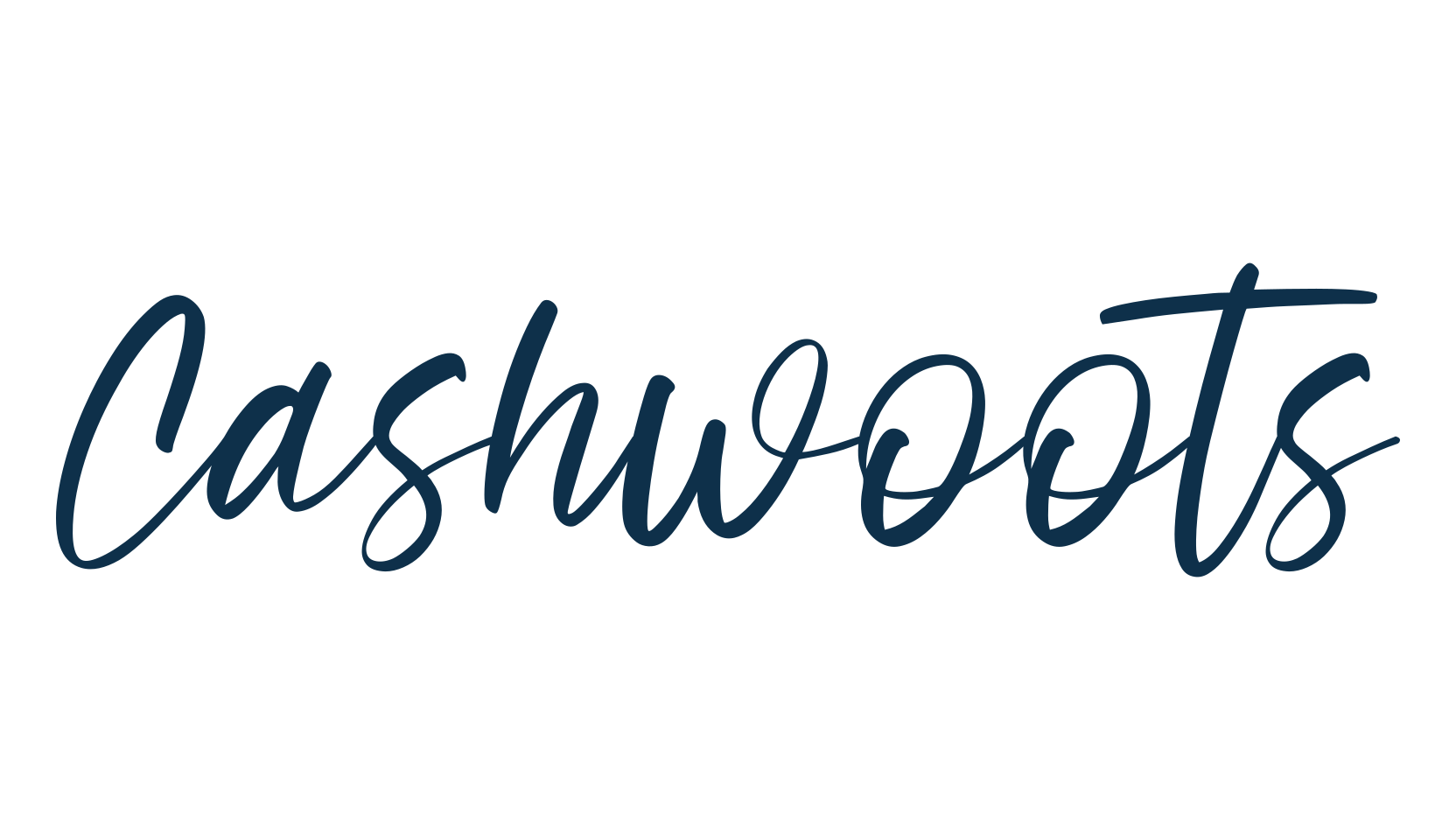 Cashwoots, handwriting font preview