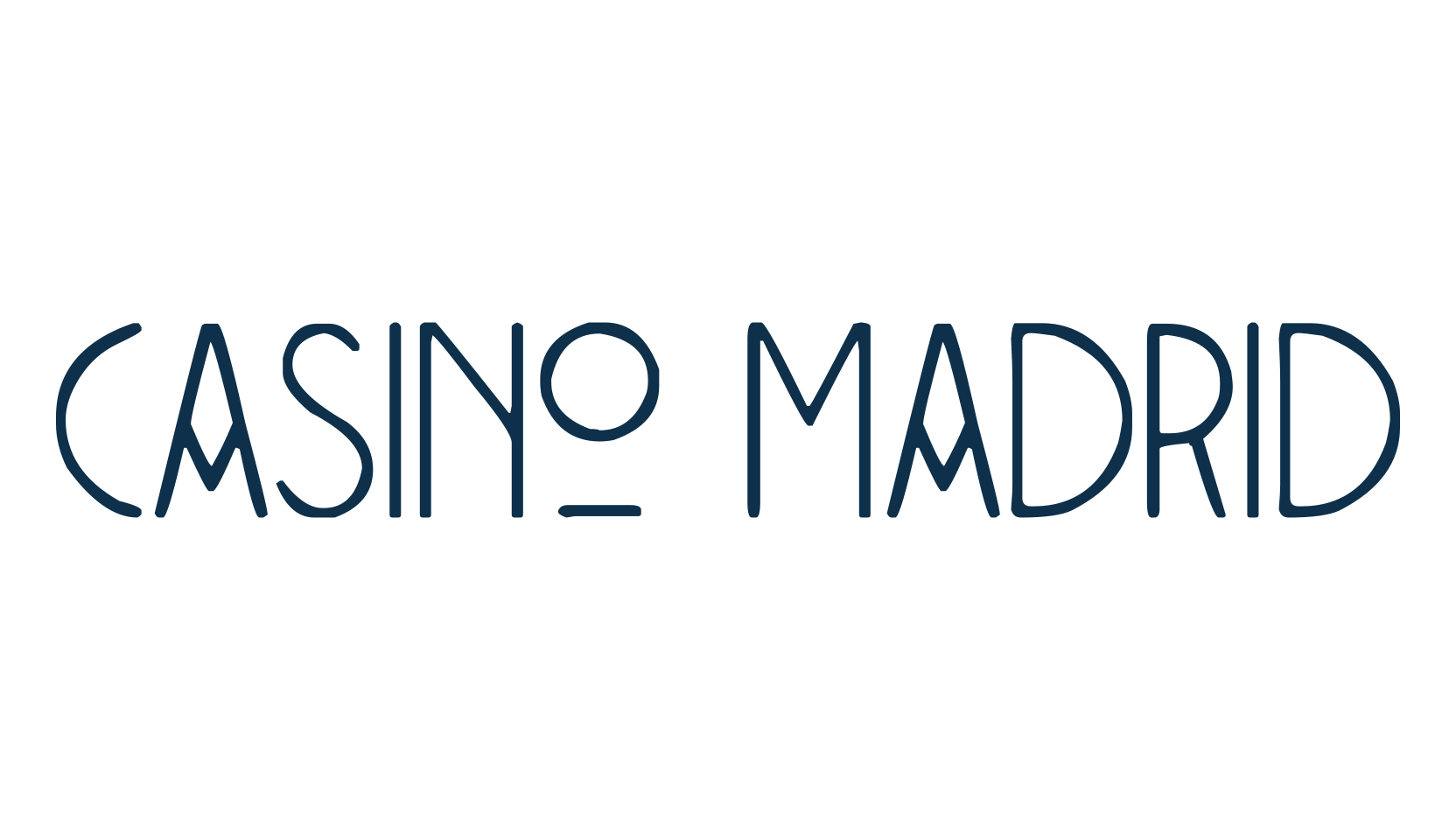 Casino Madrid, retro font preview