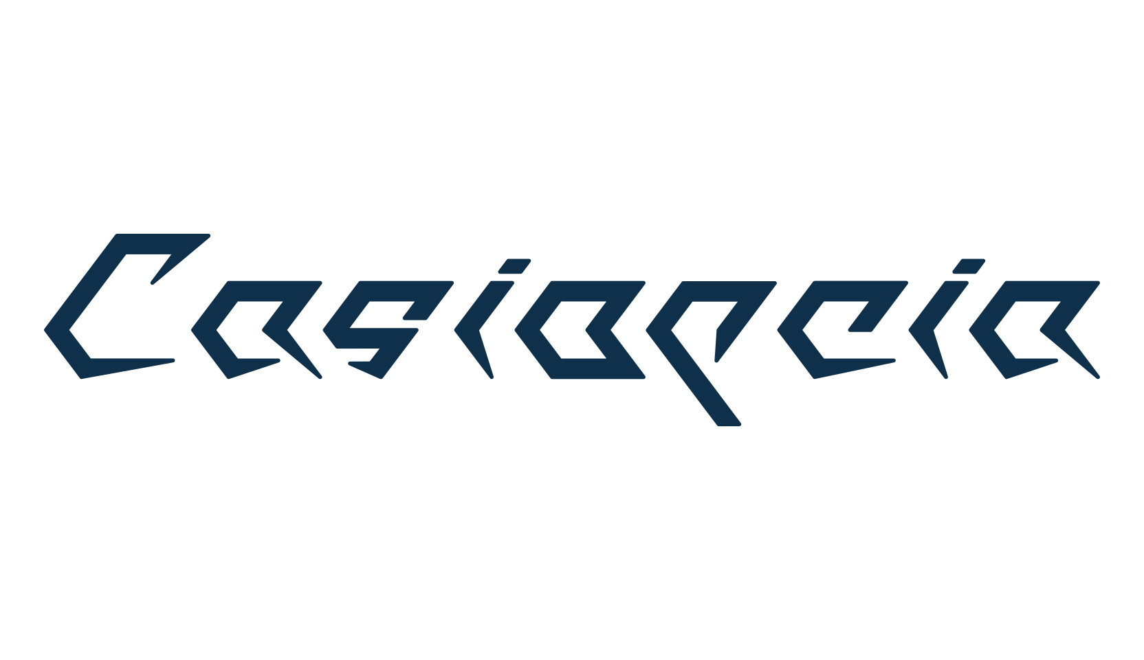 Casiopeia, techno sci-fi font preview
