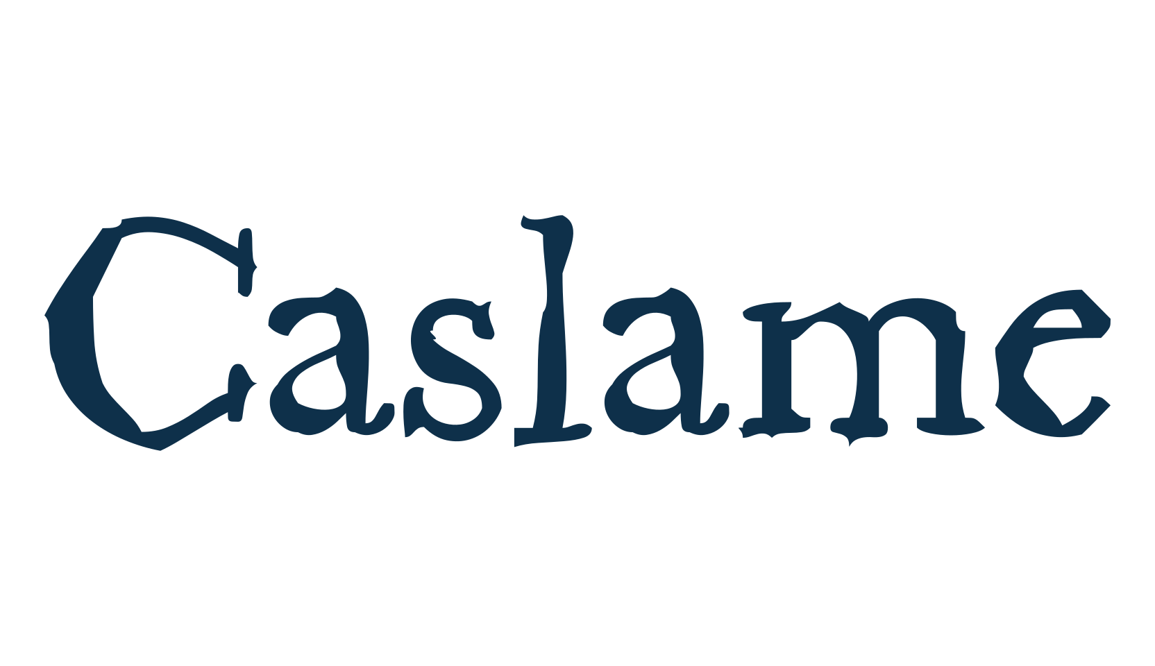 Caslame, fancy eroded decorative font preview