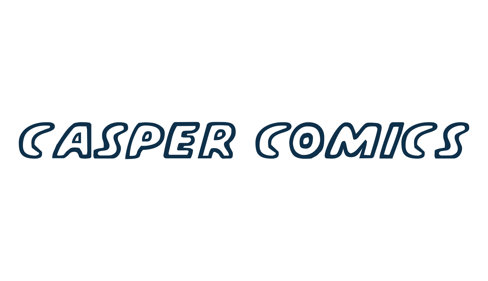 Casper Comics, fancy cartoon decorative comic font preview
