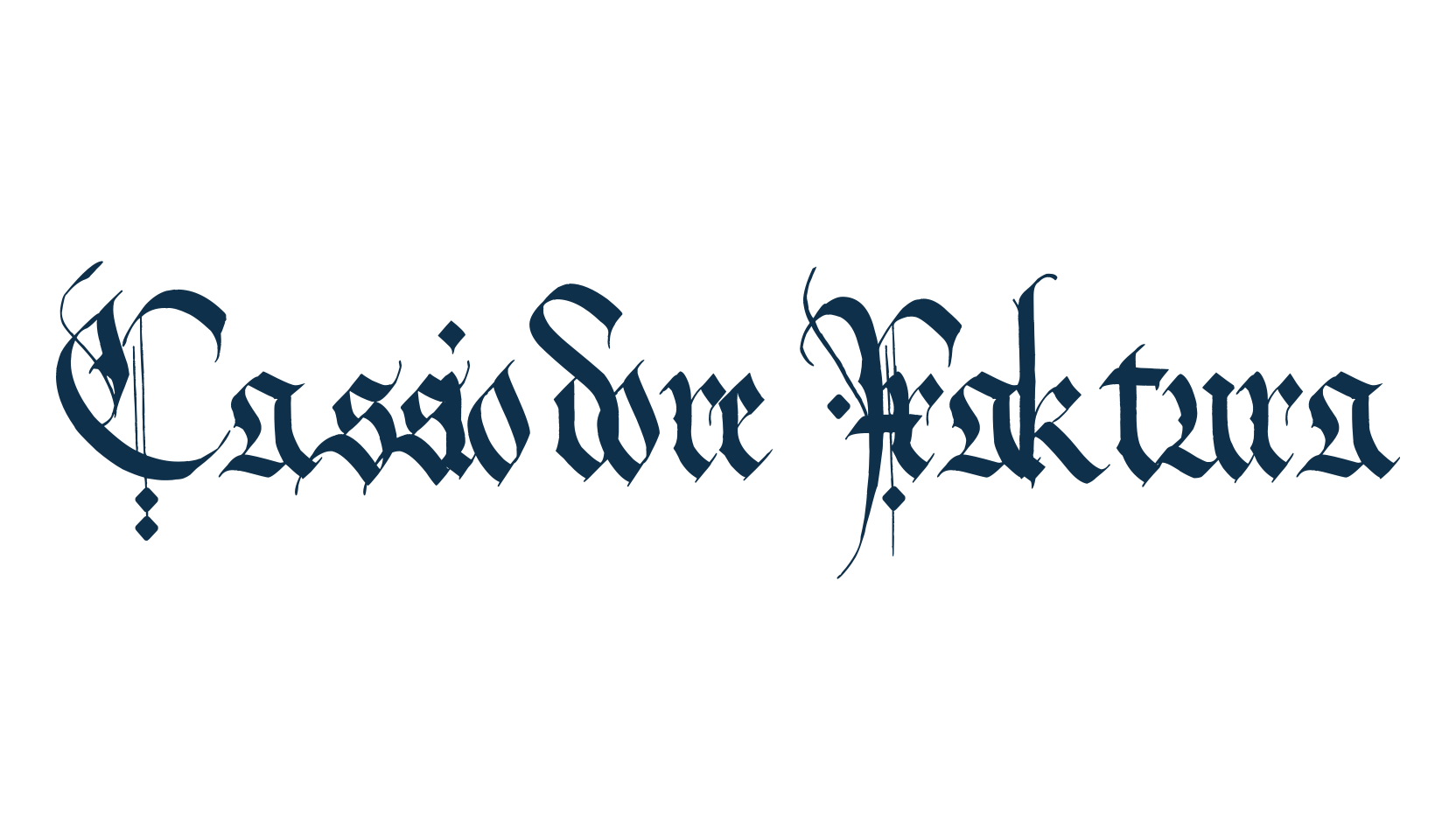 Cassiodore Fraktura, gothic medieval font preview