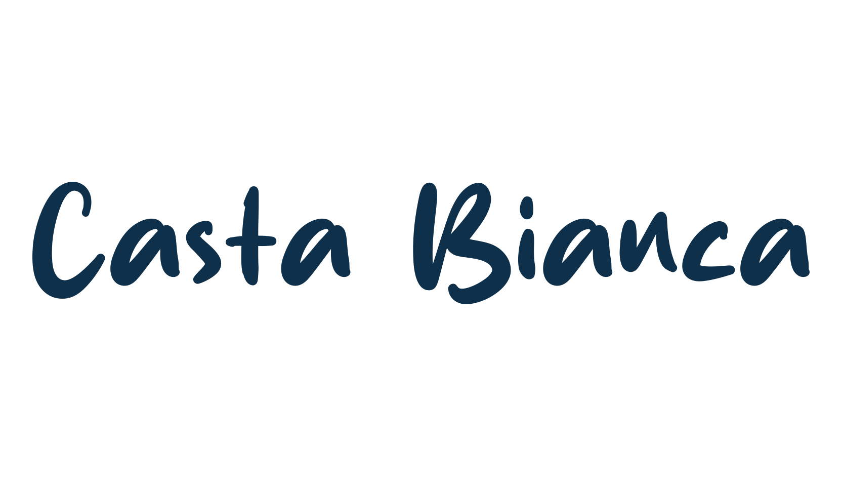 Casta Bianca, handwriting font preview