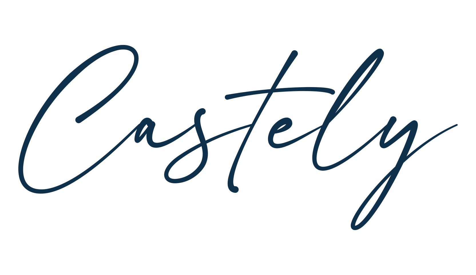 Castely, script handwritten fancy decorative calligraphy font preview
