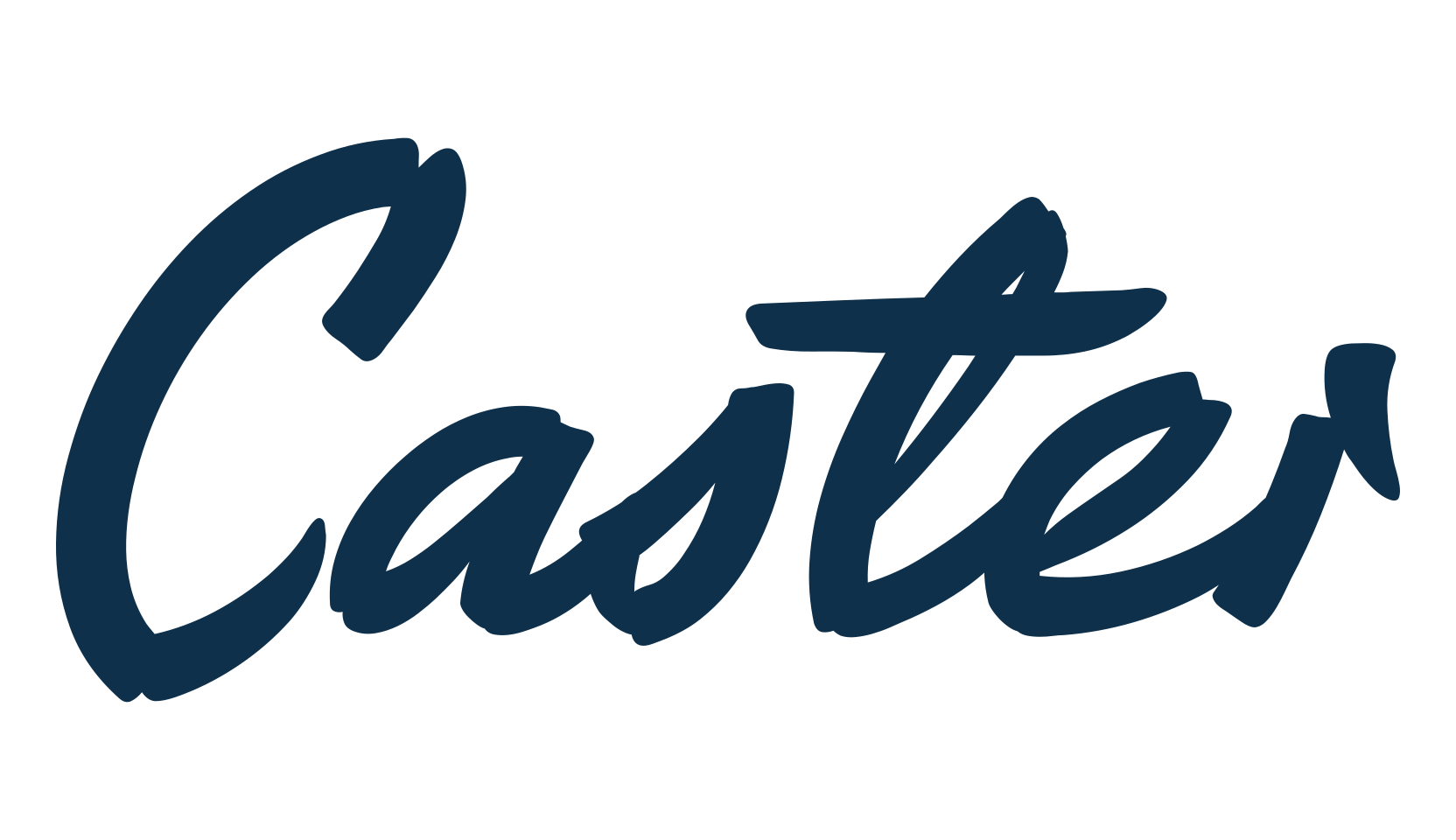 Caster, script brush fancy decorative calligraphy font preview