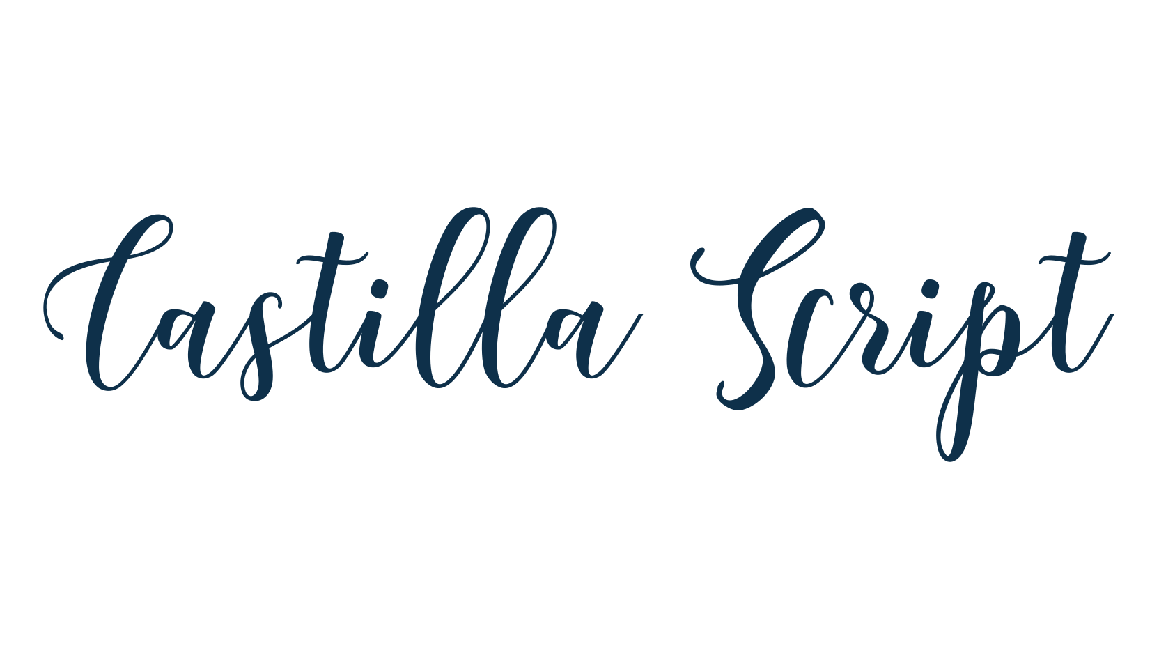 Castilla Script, script calligraphy fancy decorative font preview