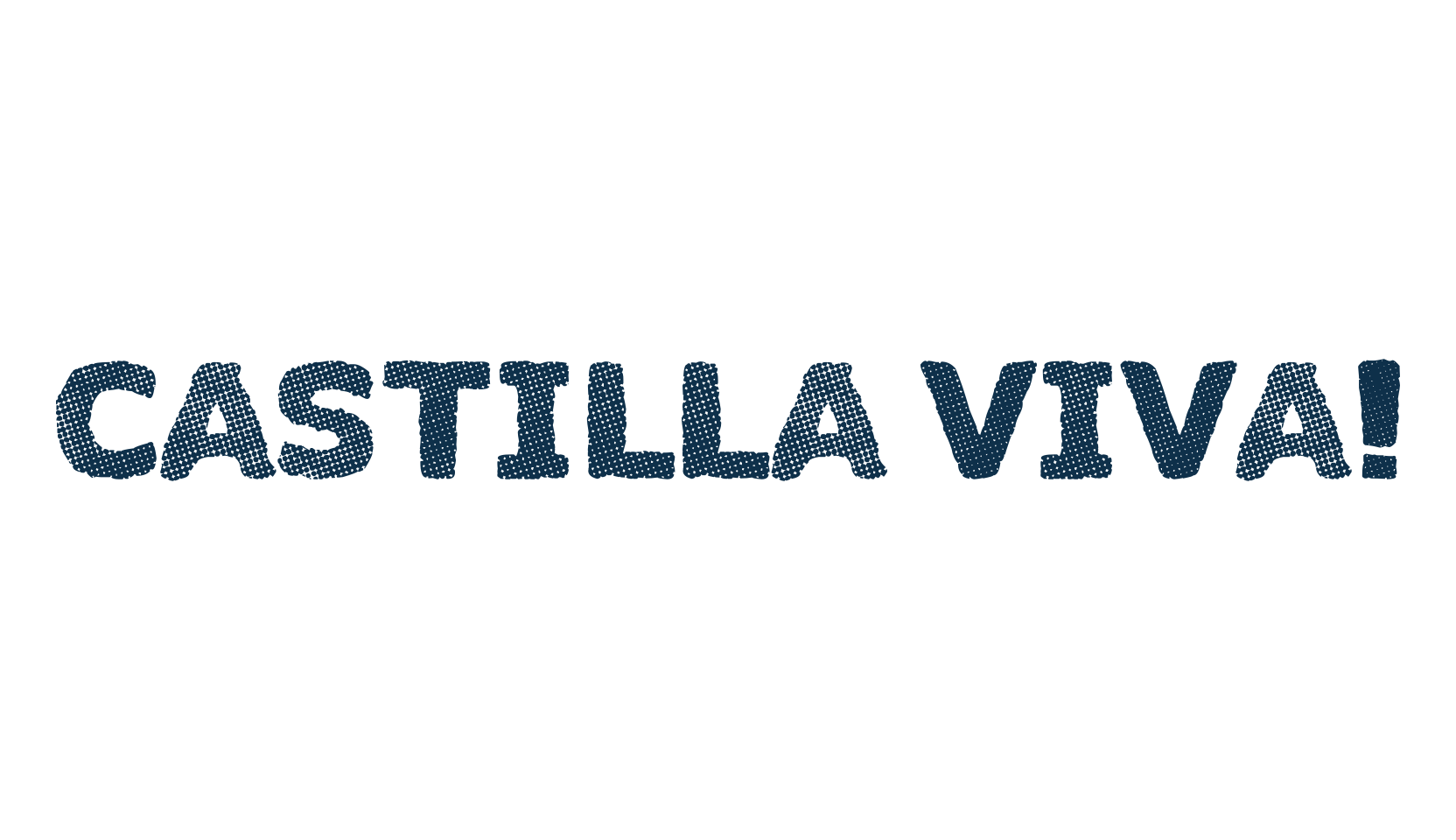 Castilla Viva!, eroded font preview